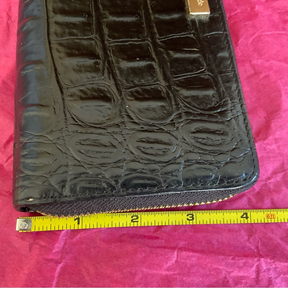 Kate Spade Black Croc Embossed Wallet - Picture 8 of 8